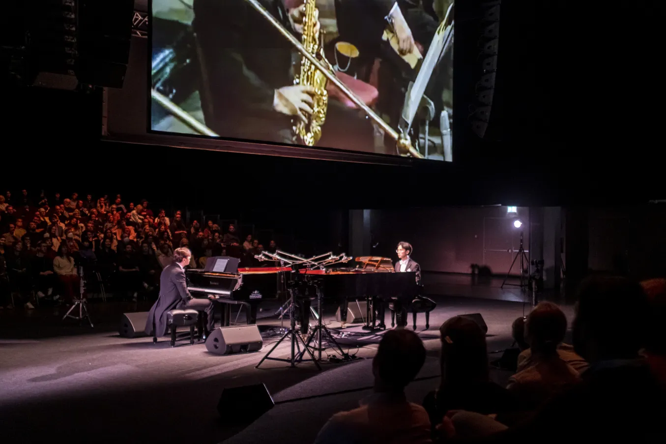 Ming Wong, Rhapsody in Yellow: A Lecture-Performance with Two Pianos (2022), Performance